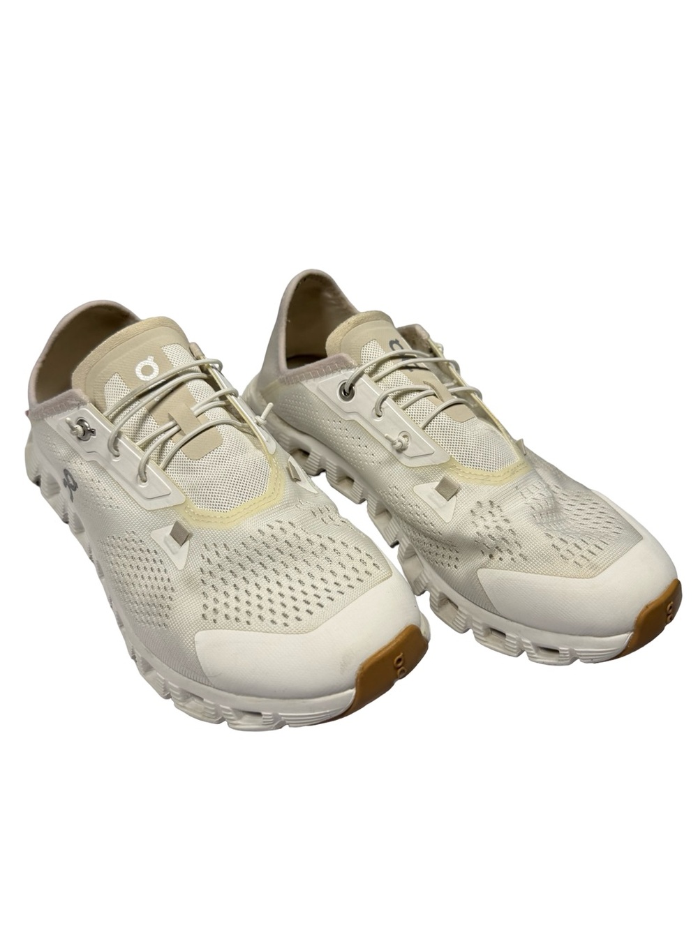 On Cloud 5 Coast Mens 8 Undyed White Pearl Running Shoes Sneakers 3MD10530866